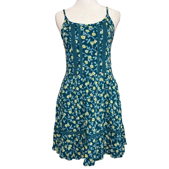 abercrombie kids Other - Vintage Abercrombie Kids Floral Sundress Girls 15/16 Adult XS Boho Cottagecore